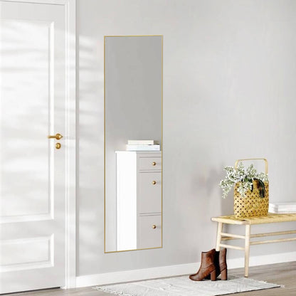 59'' Gold Rectangle Mirror