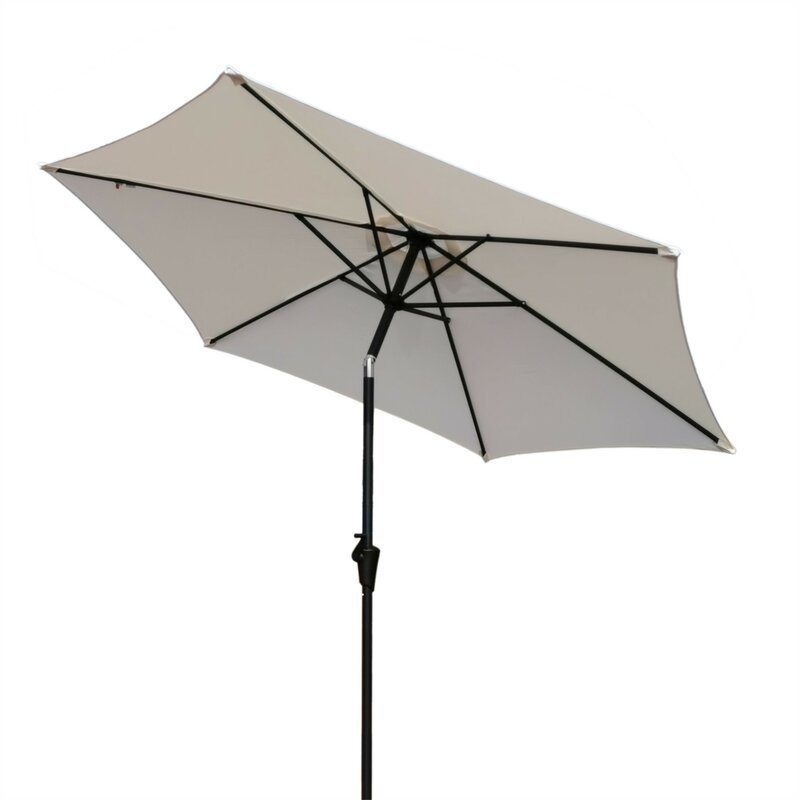 9' Pole Umbrella With Carry Bag (cream)