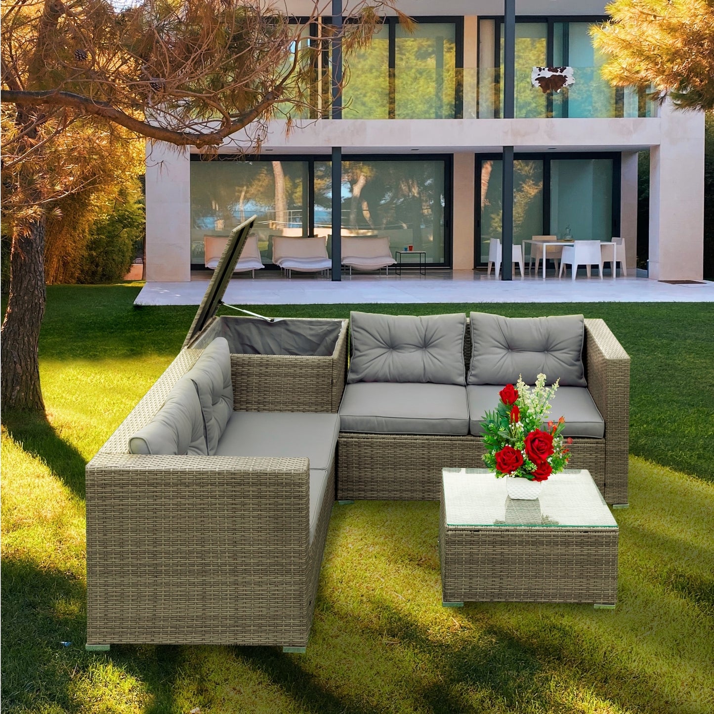 4 Piece Outdoor Sectional
