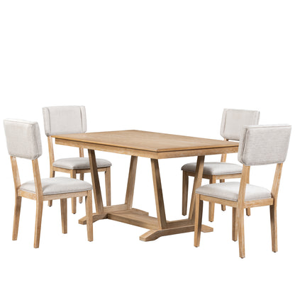 Akira 5 Piece Dining Table Set