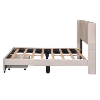 Hava Full Bed (beige)