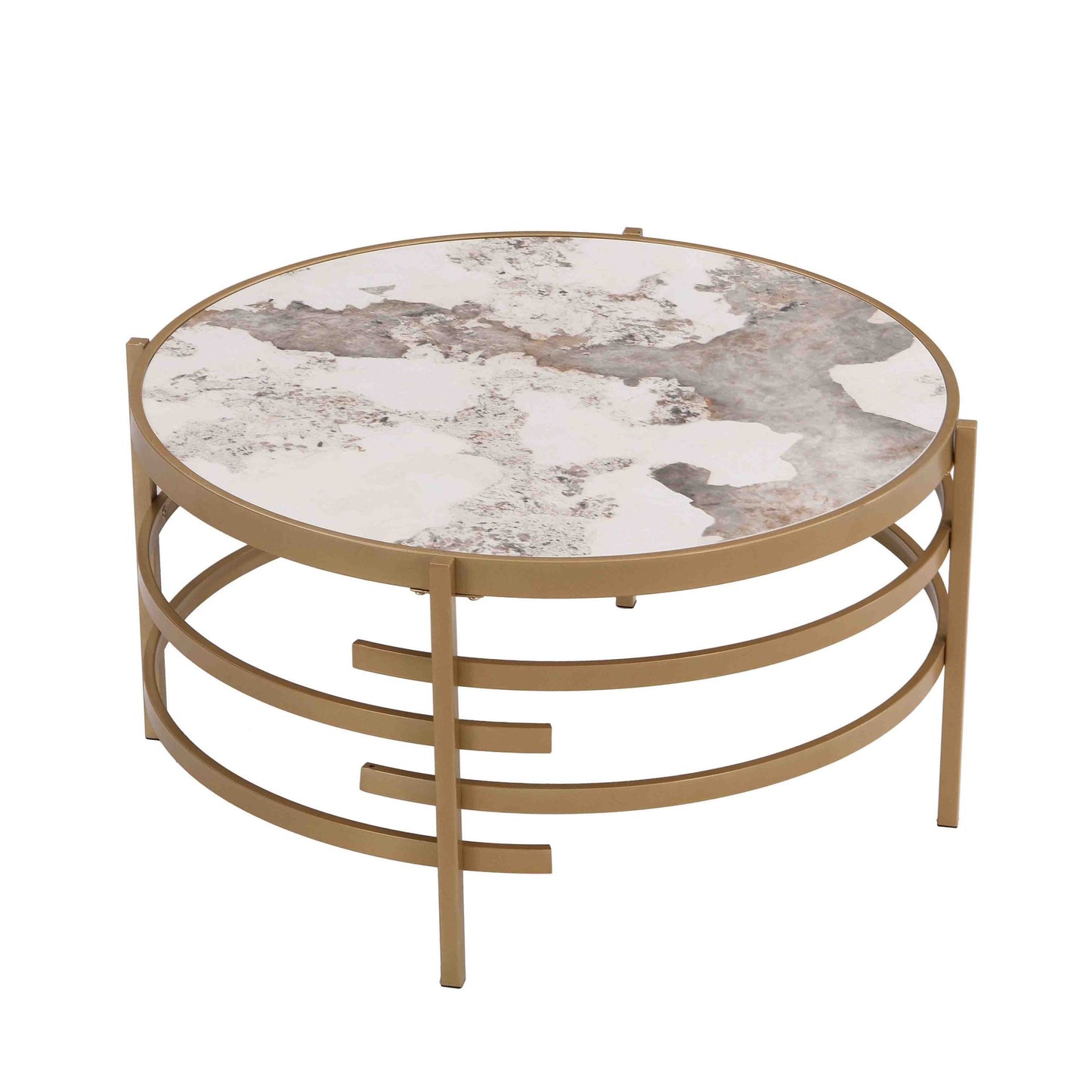 Sintered Stone Coffee Table (gold)