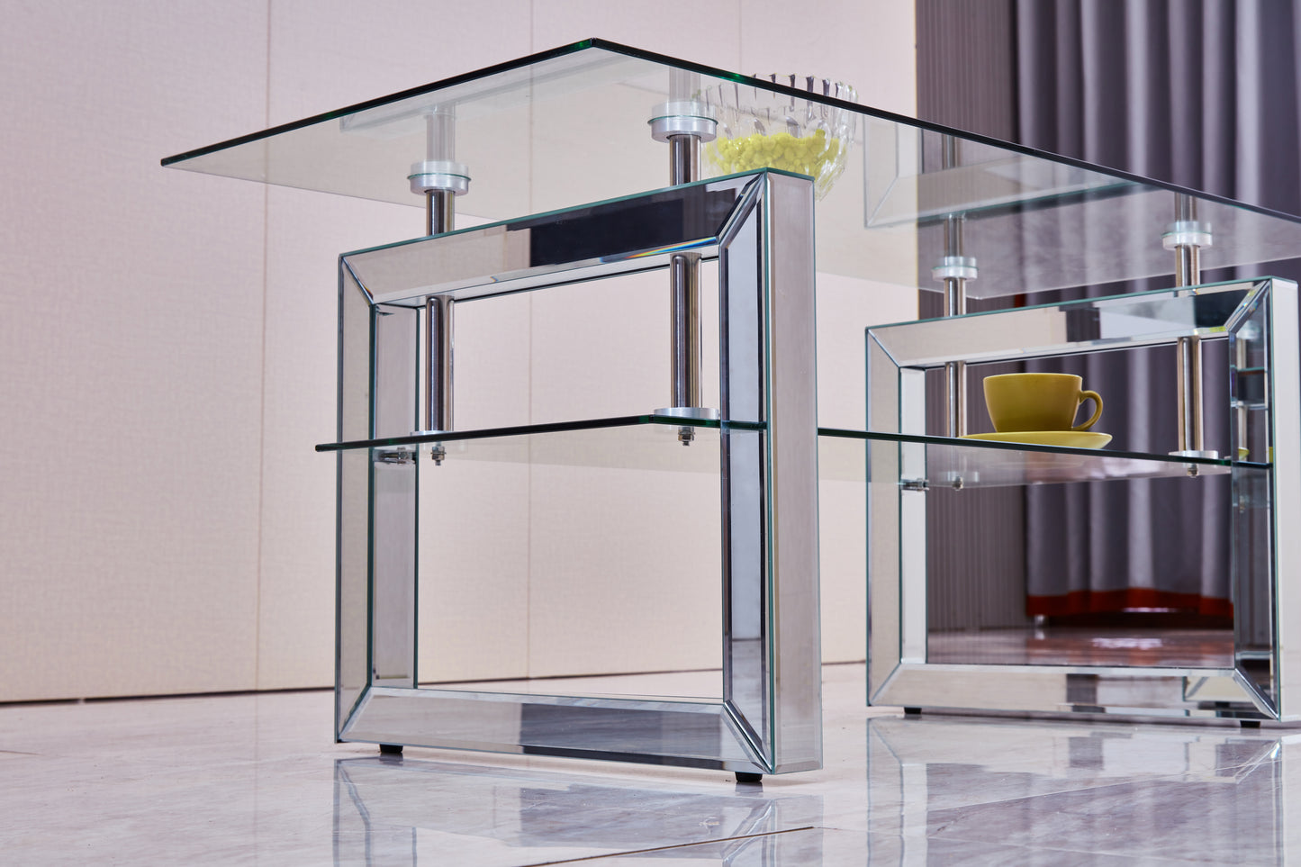 Delar Glass Coffee Table