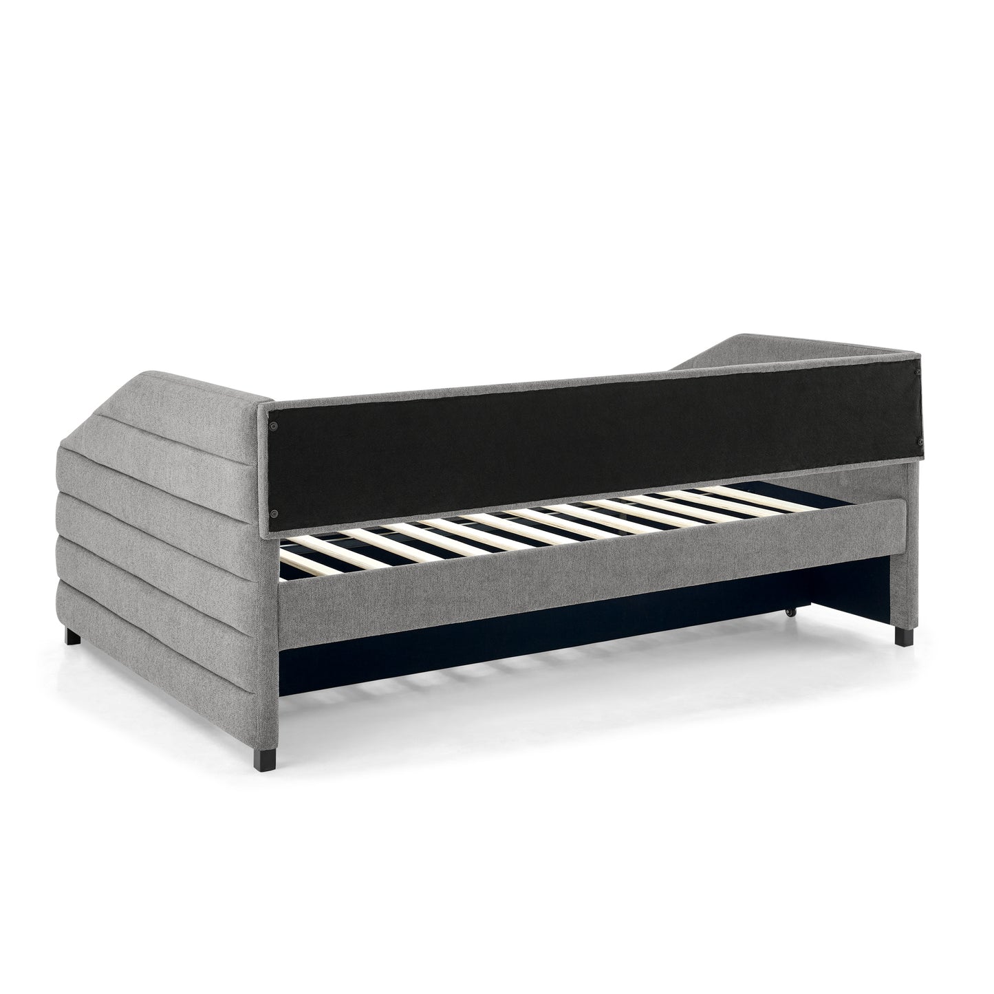 Lined Dark Gray Daybed with Trundle (full/twin)