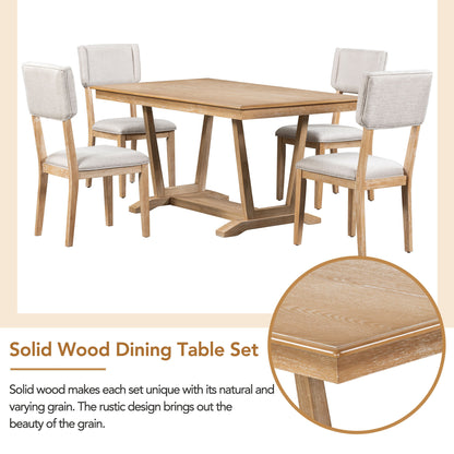 Akira 5 Piece Dining Table Set