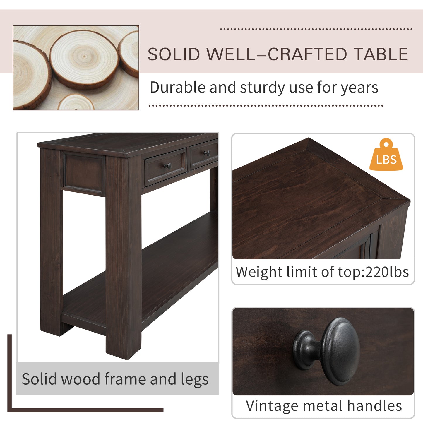 Tien Console Table (espresso)