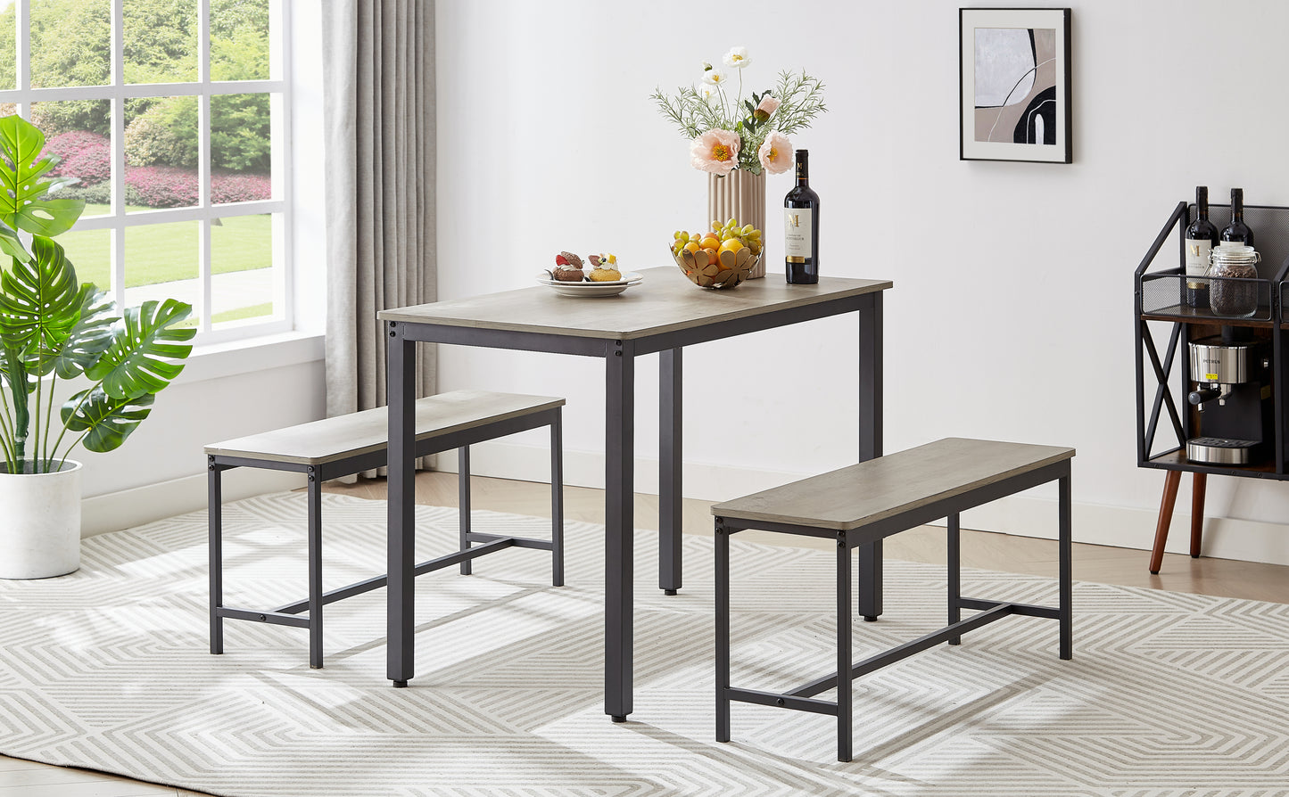 Santiago II 3 Piece Dining Table Set