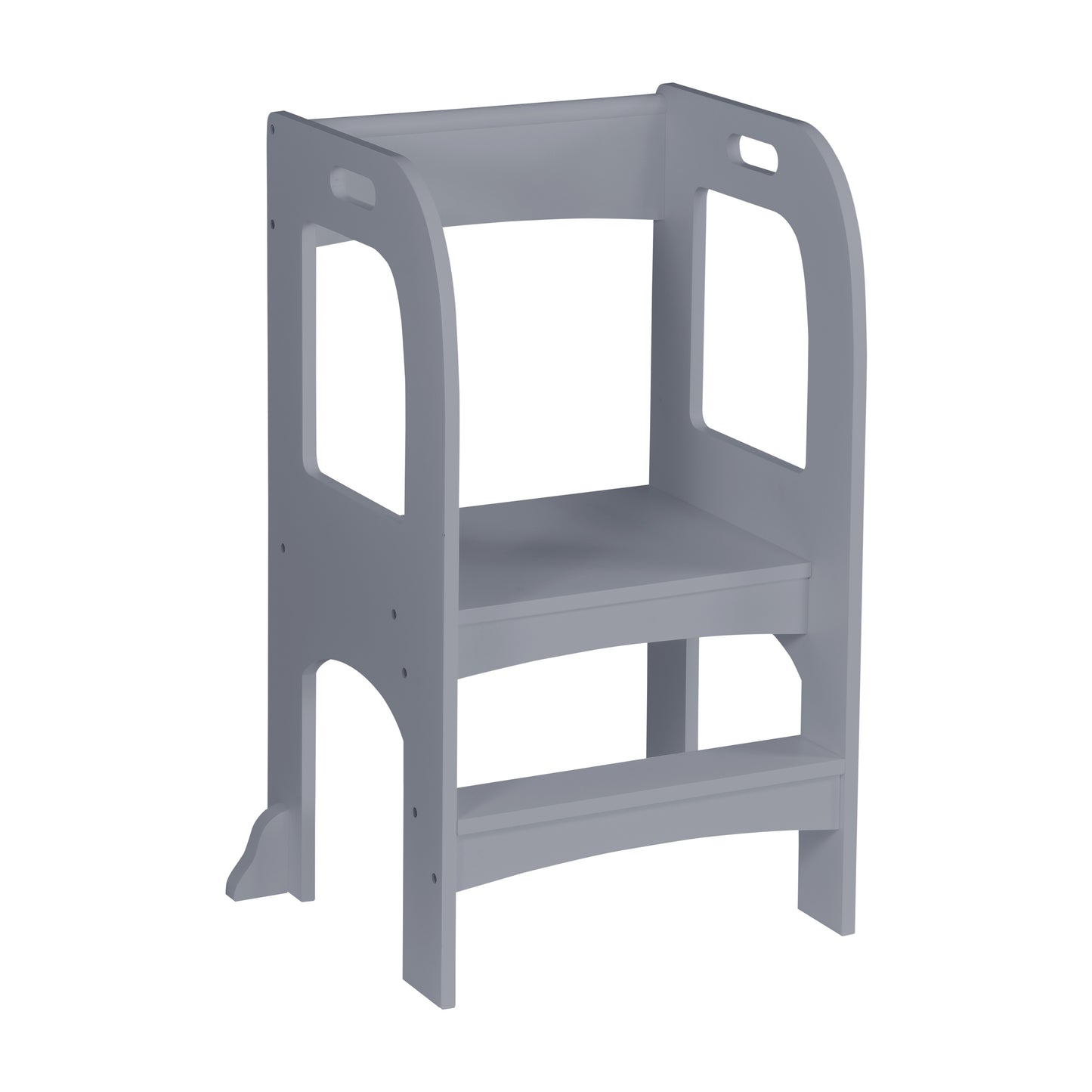 Child Standing Tower, Step Stools for Kids (gray)