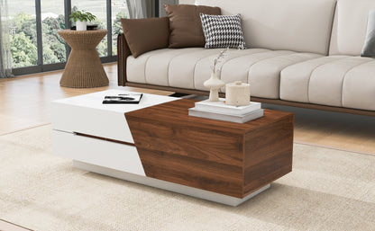 Extendable Sliding Coffee Table (white)