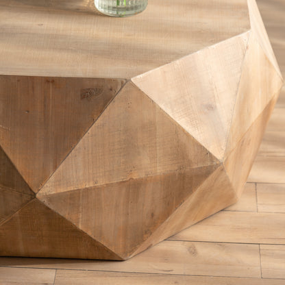 38"Three-dimensional Embossed Coffee Table