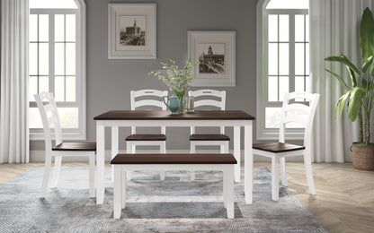 Ivory 6-Piece Dining Table