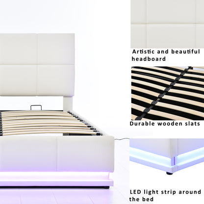 Derek Full Bed (white)