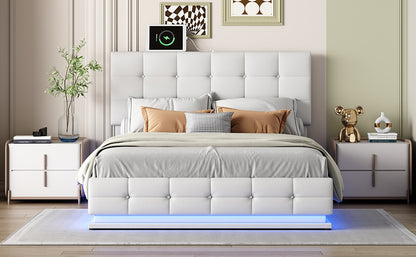 Derek Queen Bed (white)