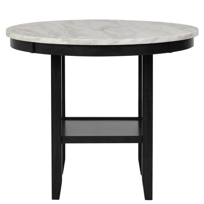 Dallas Black 5 Piece Counter Height Dining Table Set