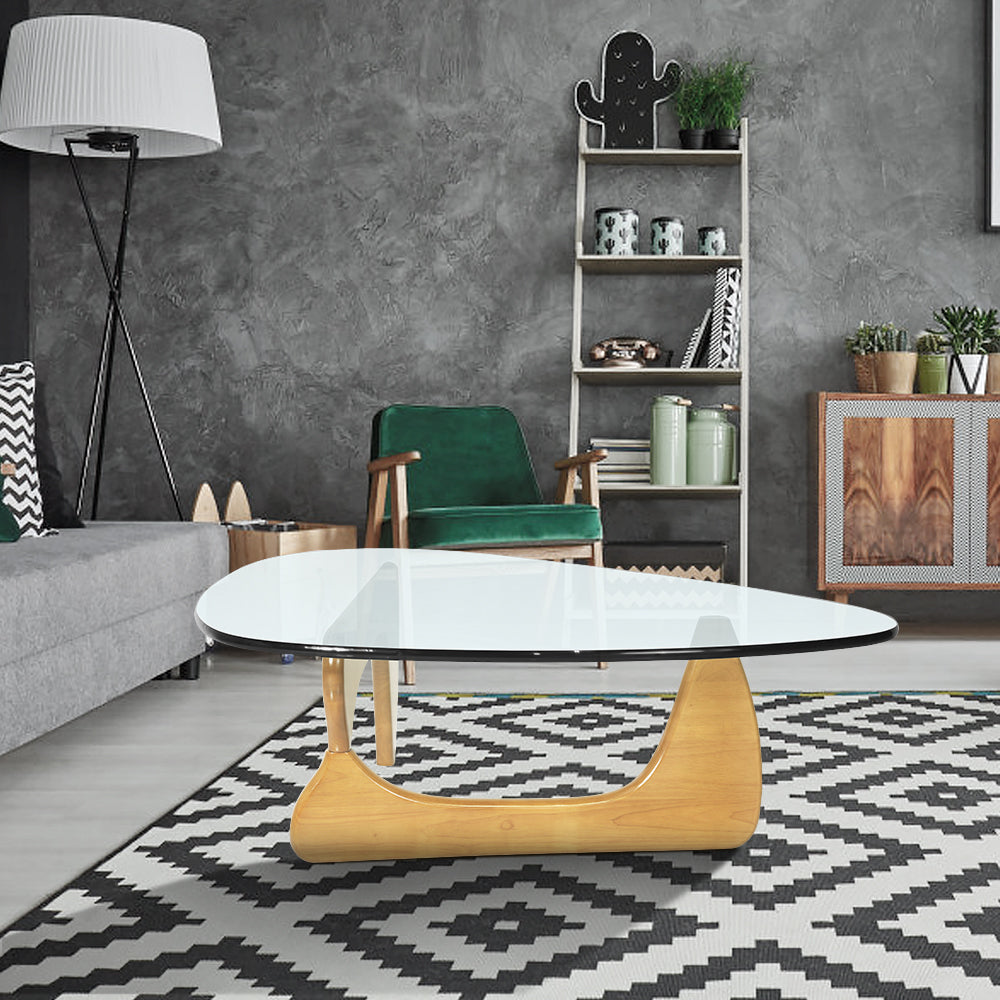 Modern Triangle Coffee Table (natural)