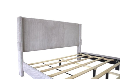 Vertical Storage Queen Bed (gray)