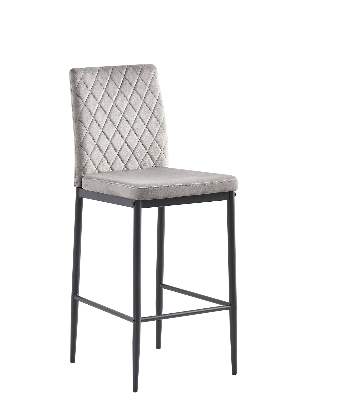 Diamond Back Gray Bar Stool (set of 2)