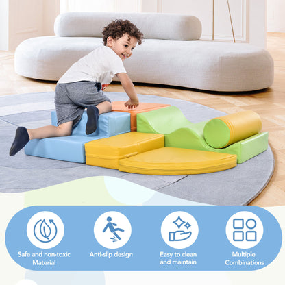 Soft Climb and Crawl Foam Play Set 6 in 1