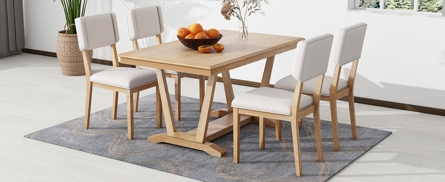 Akira 5 Piece Dining Table Set