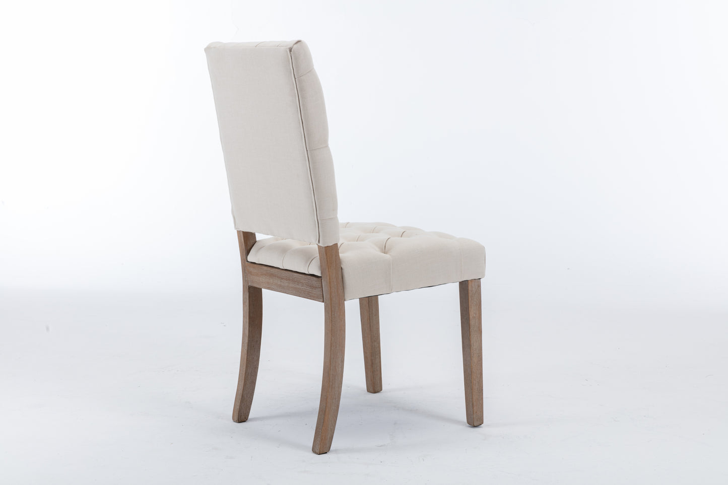 Buttoned Cream Dining Chair (set of 2)