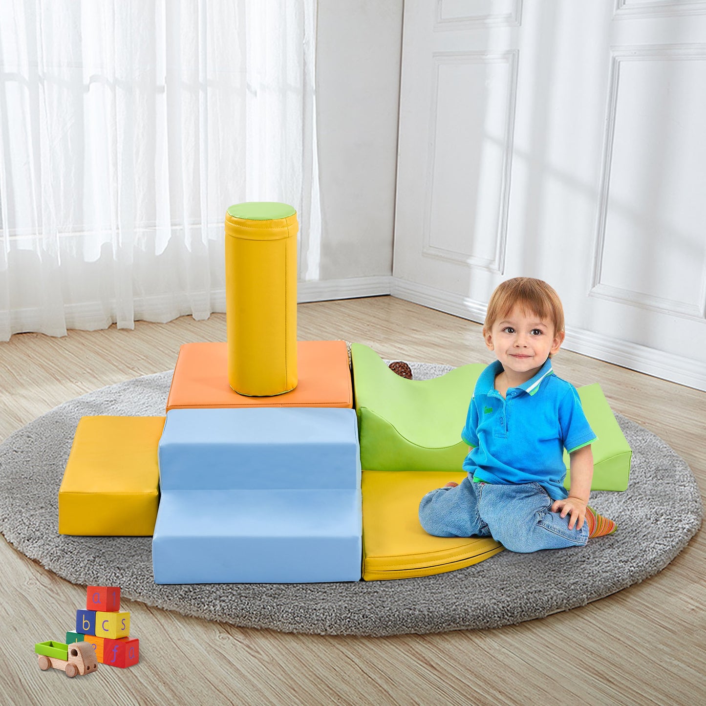 Soft Climb and Crawl Foam Play Set 6 in 1