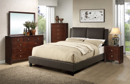 Enya C. King Bed (brown)