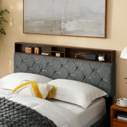 Evie Queen Bed (gray)