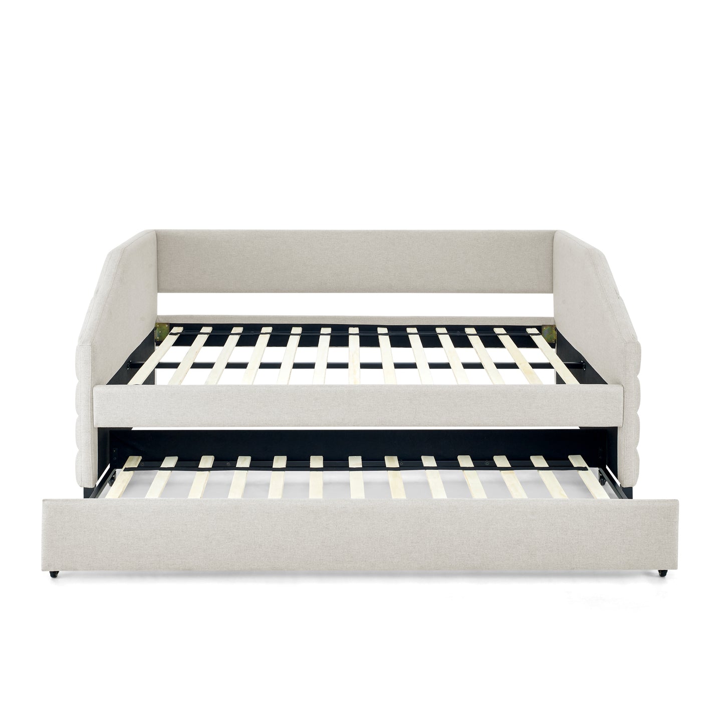 Lined Beige Daybed with Trundle (full/twin)