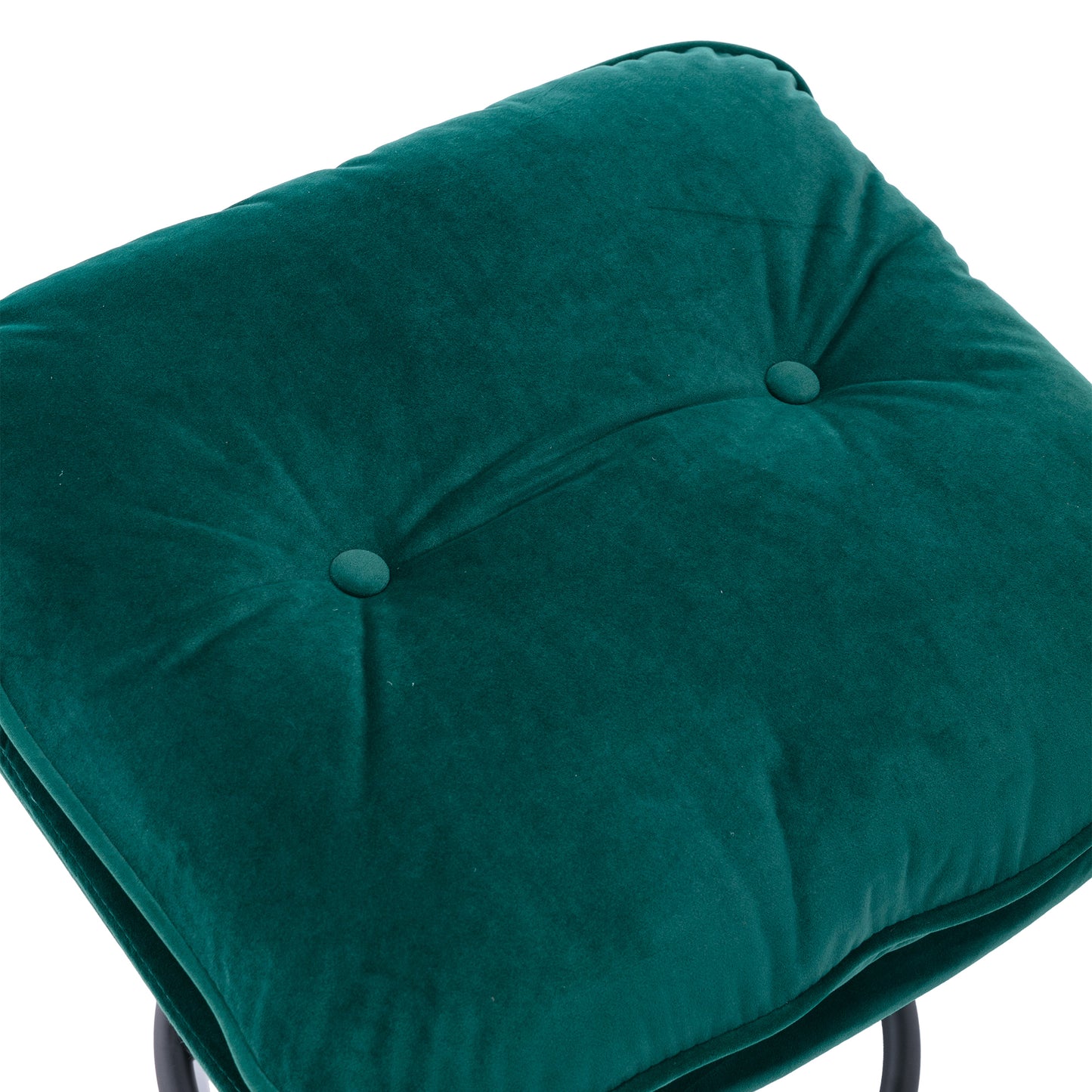 Marsh Green Accent Chair with Ottoman