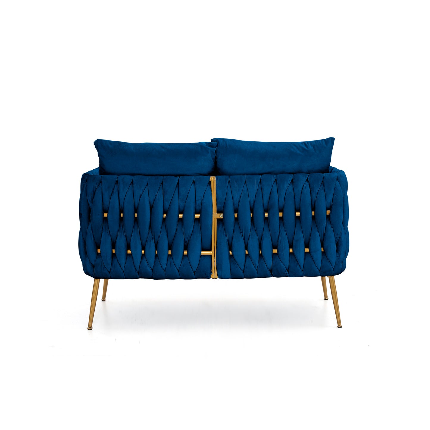 Denny Blue Velvet 2 Piece Sofa and Love Seat