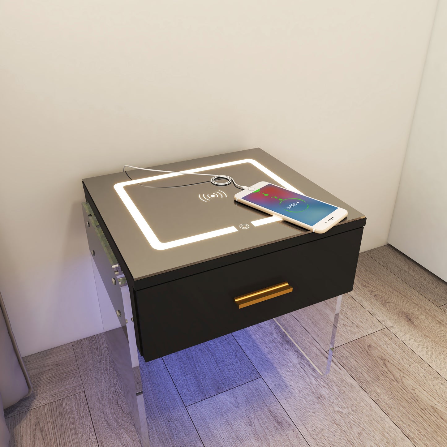 Smart Nightstand Black