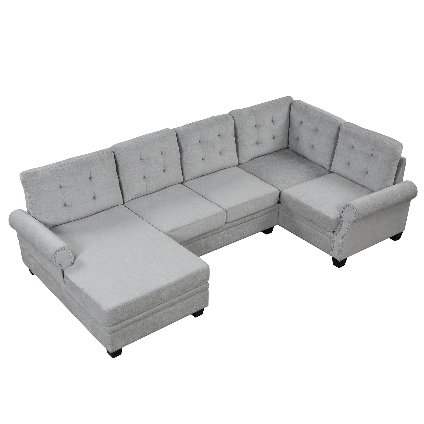 Buckingham Sectional Linen Sofa