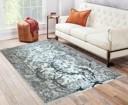 Penina Gray with Silver Area Rug 7.5X5