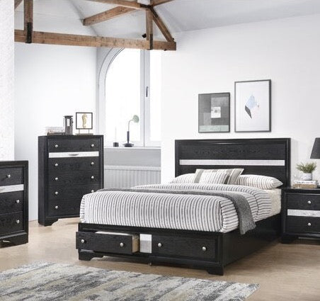 Matrix Storage King Bed (black)