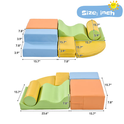 Soft Climb and Crawl Foam Play Set 6 in 1