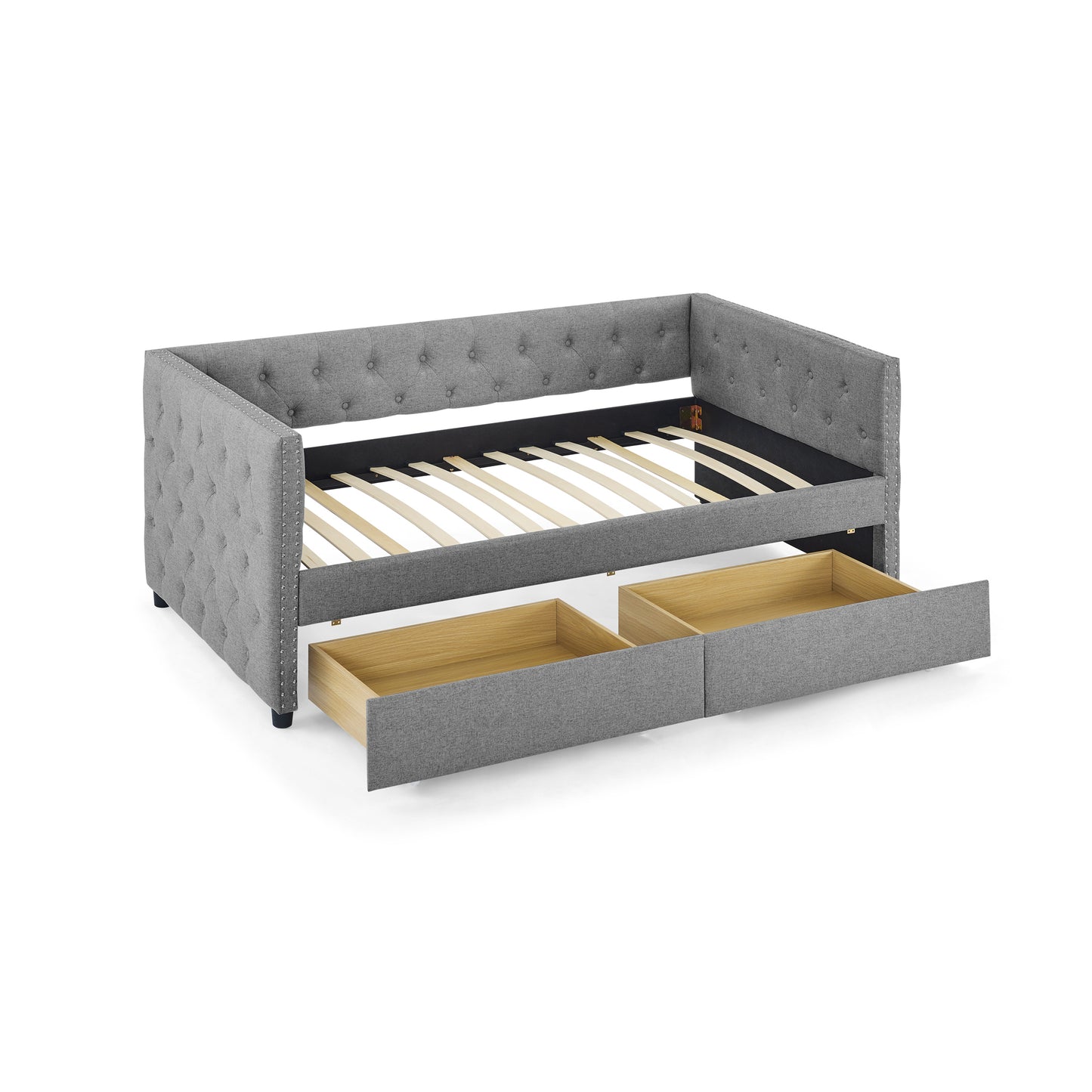Fluff Gray Daybed with Drawer (twin)