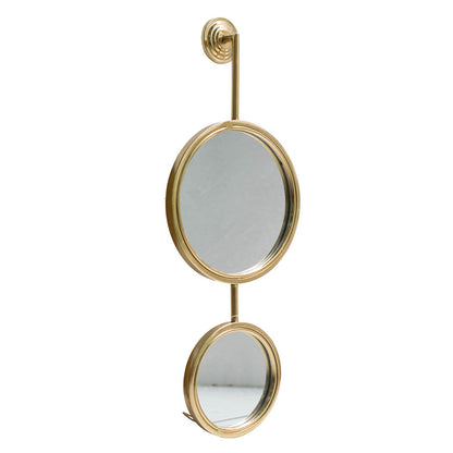 Unique 2 Circle Contemporary Wall Mirror