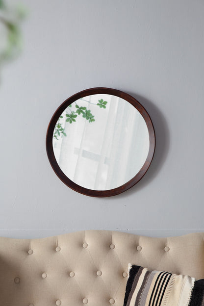 Mango Dark Brown Wood Wall Mirror