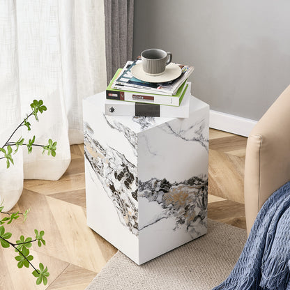 Marble Pattern End Table