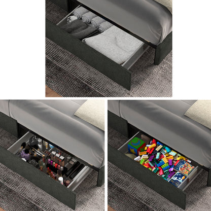 Vera Storage Full Bed (gray)