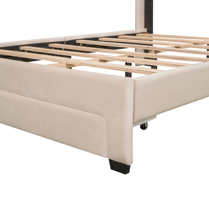 Hava Full Bed (beige)