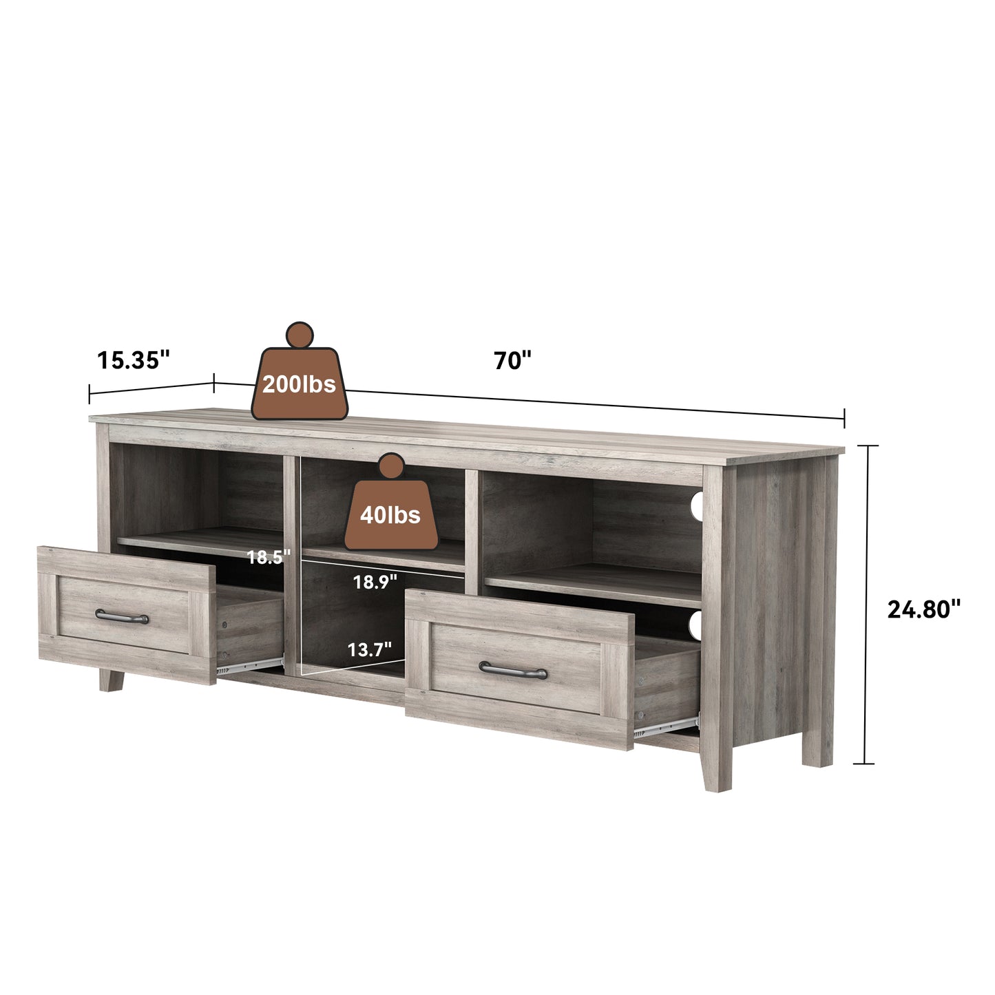 Auburn 70" TV Stand