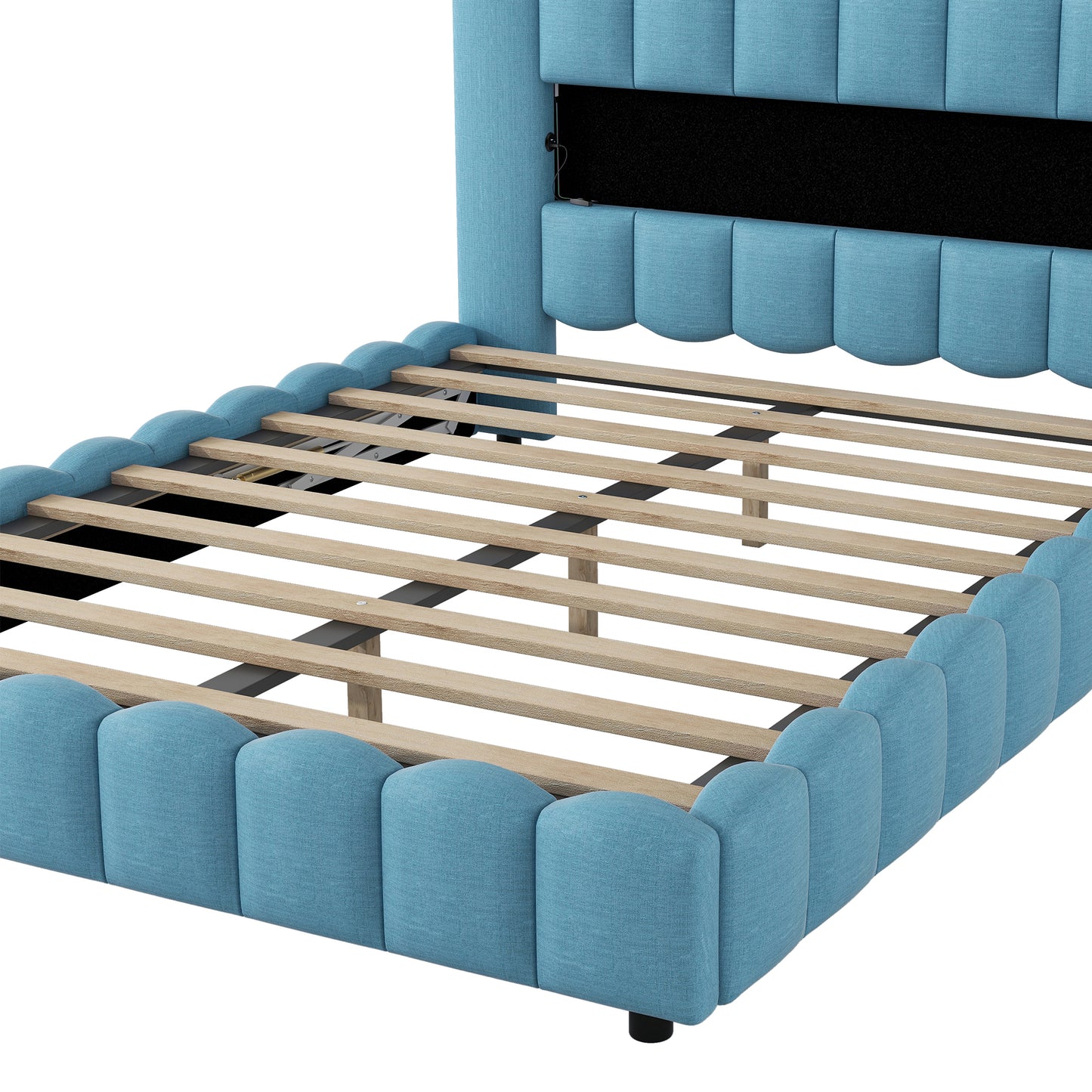 Tululla Queen Bed (light blue)