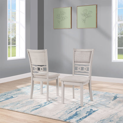 Twist 5-Piece Dining Table - Antique White Two-Tone