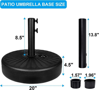 Simple Deluxe 20" Heavy Duty Umbrella Stand