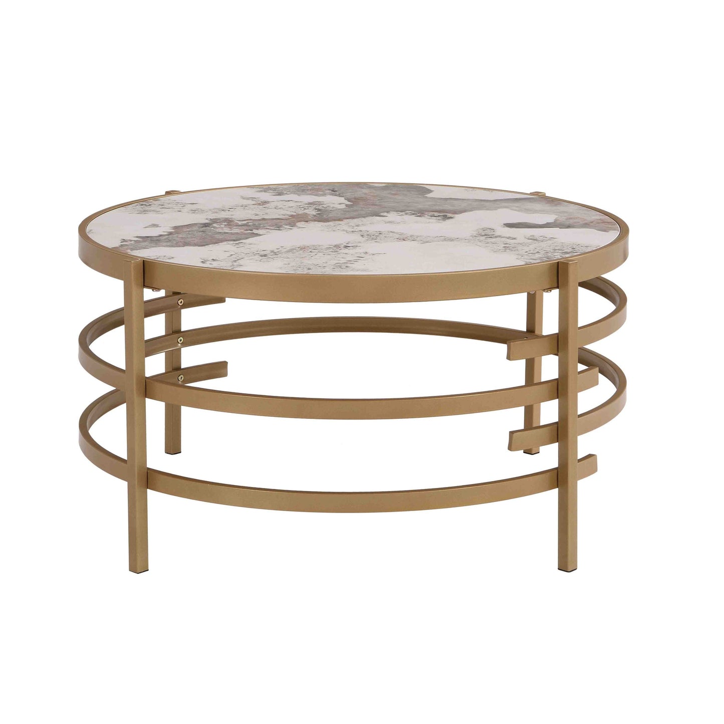 Sintered Stone Coffee Table (gold)