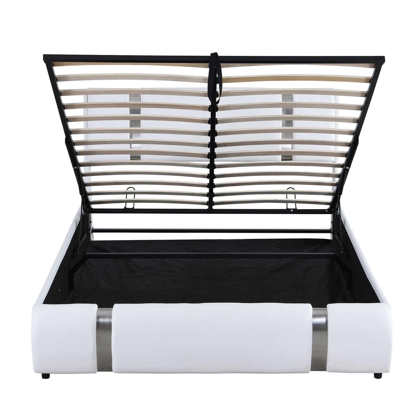 Stripe Queen Bed (white)