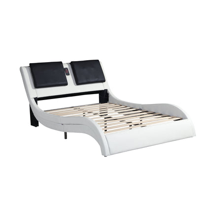 Wave Queen Bed (white)