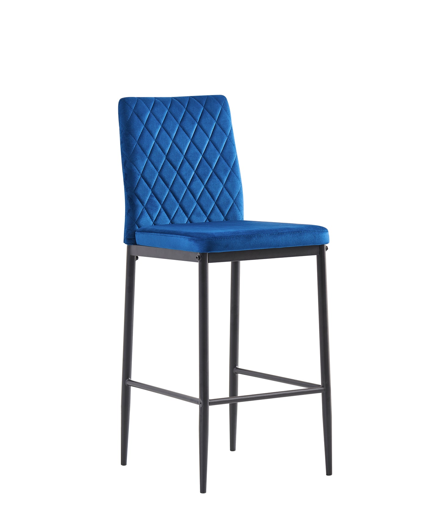 Diamond Back Bar Stools Set of 2 (blue)