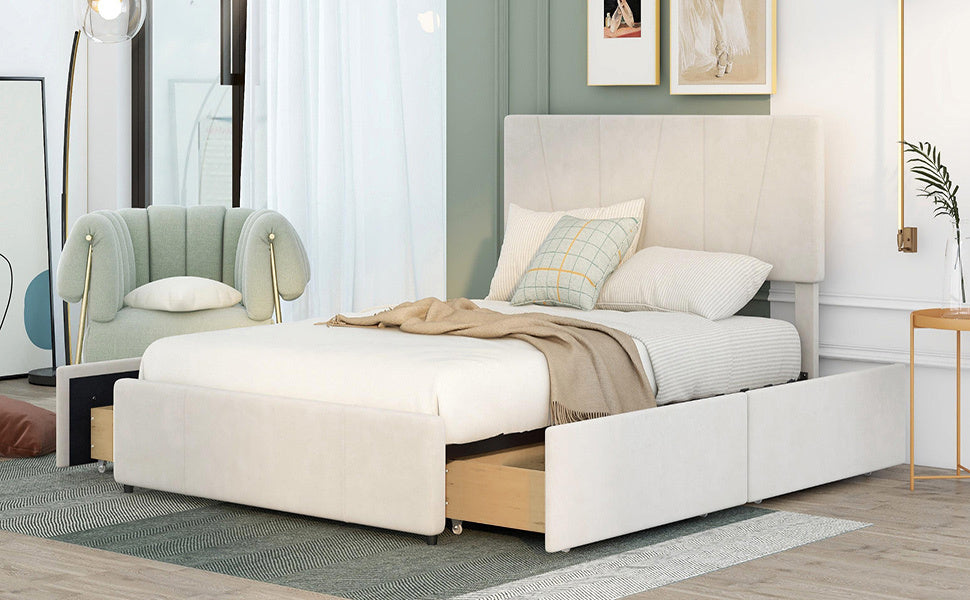 Eco Storage Full Bed (beige)